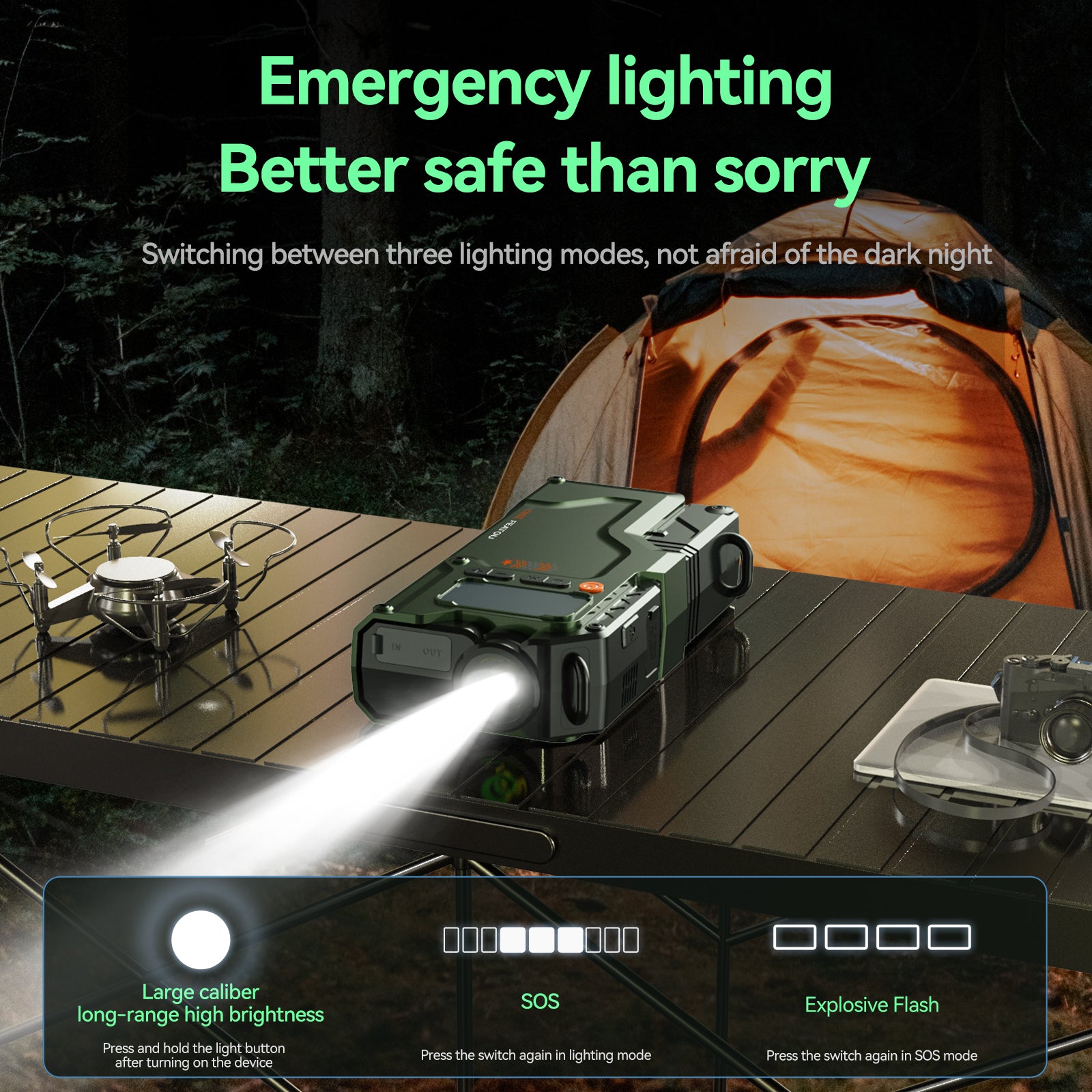 Car Jump Starter with Air Compressor, 6000A Peak 12V Battery