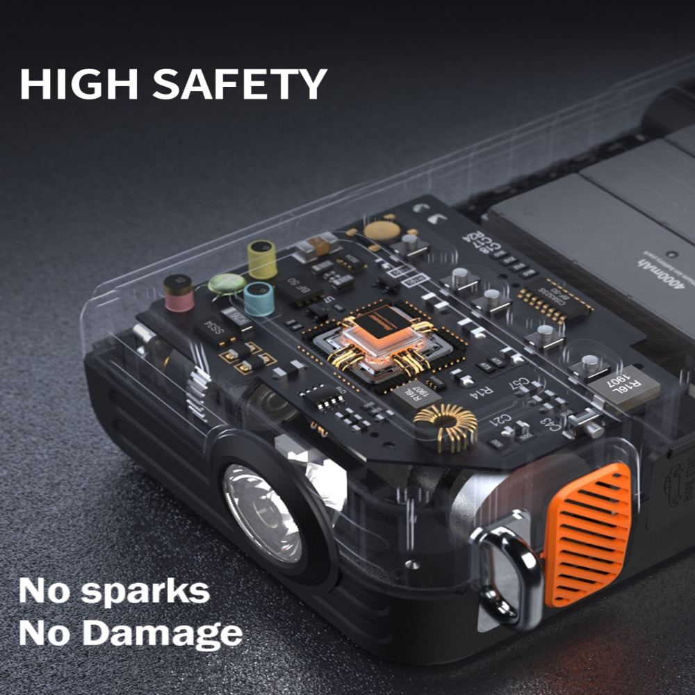 5-in-1 Car Jump Starter with Air Compressor