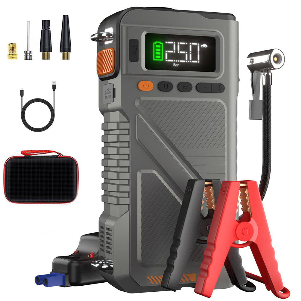 Geeneu 5-in-1 Car Jump Starter with Air Compressor