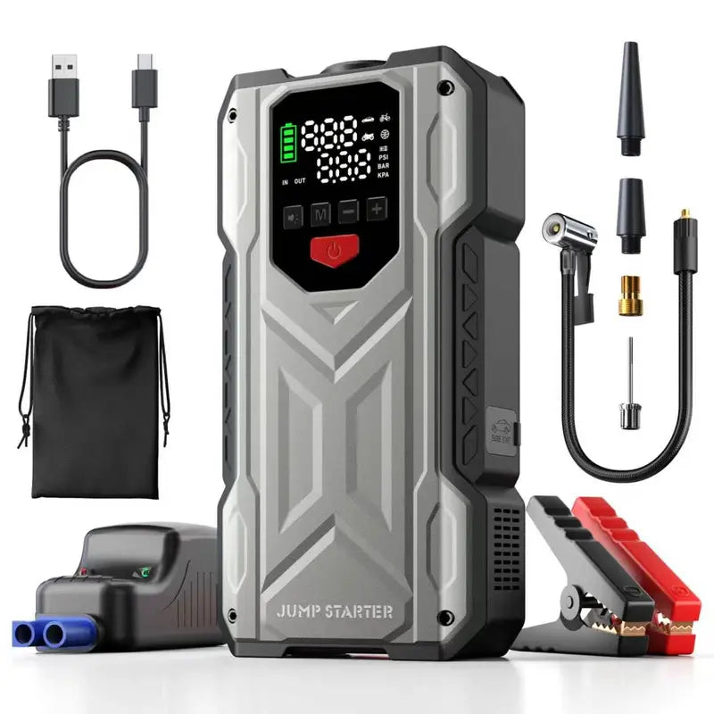 Geeneu 6000A Car Jump Starter with Air Compressor geeneu
