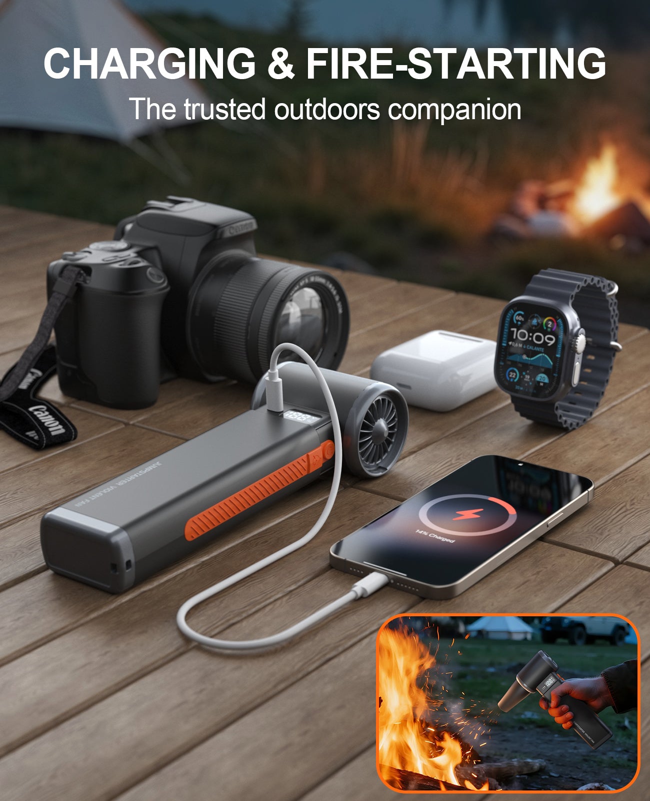 Jump Starter & Super Power Violent Turbo Fan Super power