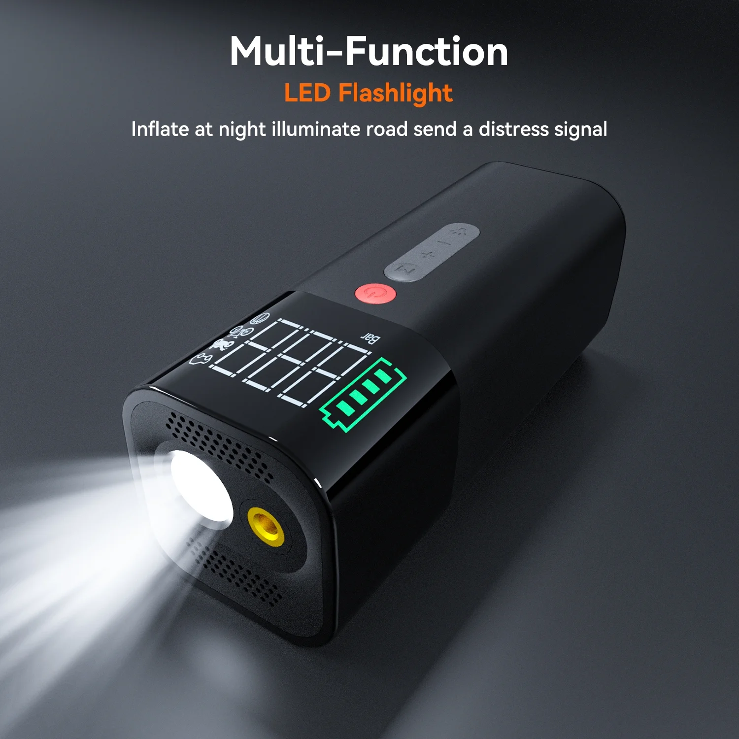 FEATOU P1 Electric Air Pump,Portable Air Compressor,Wireless Powerful Tire Inflator,Ideal for Car Accessories - geeneu