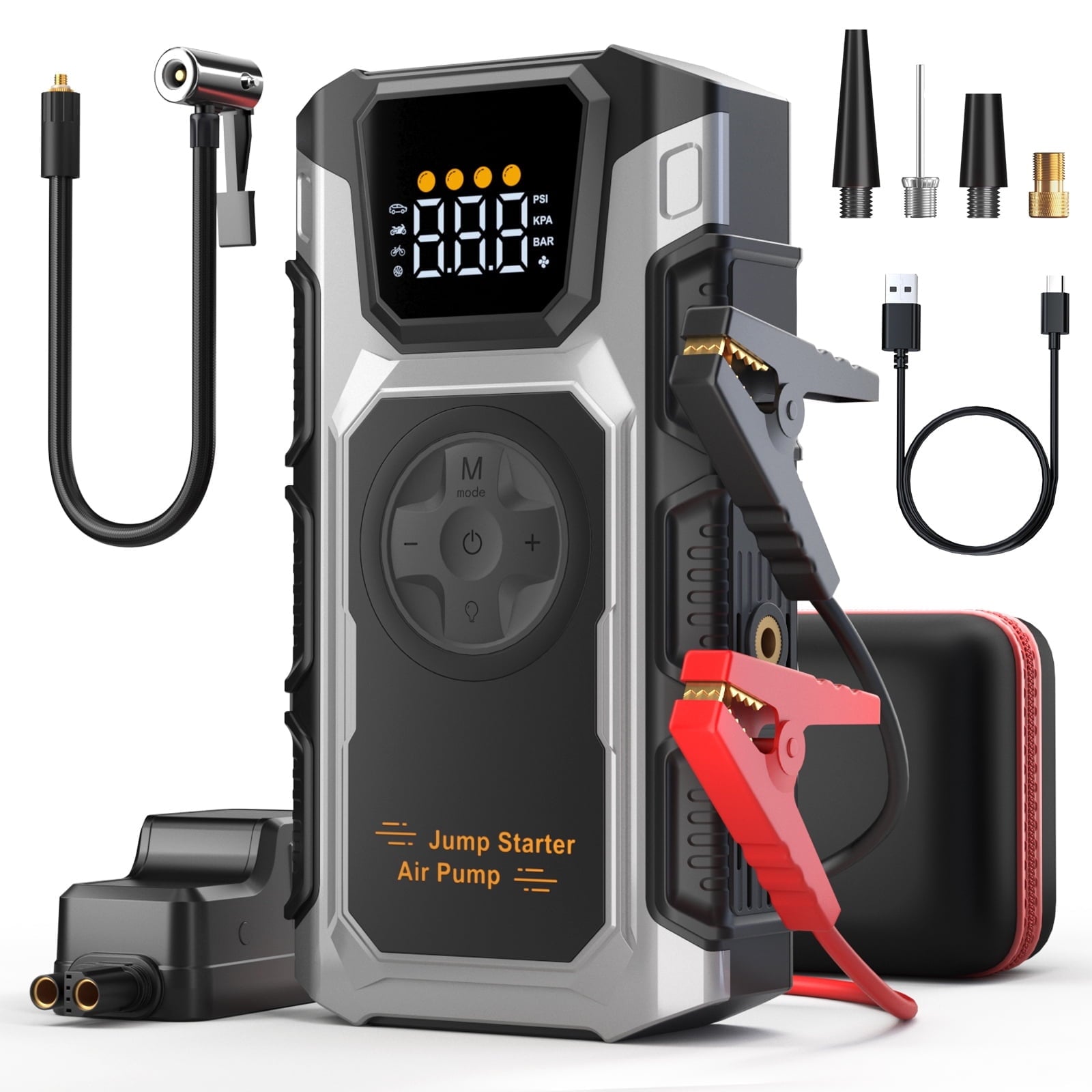 5000A Car Jump Starter with Air Compressor & Tire Inflator