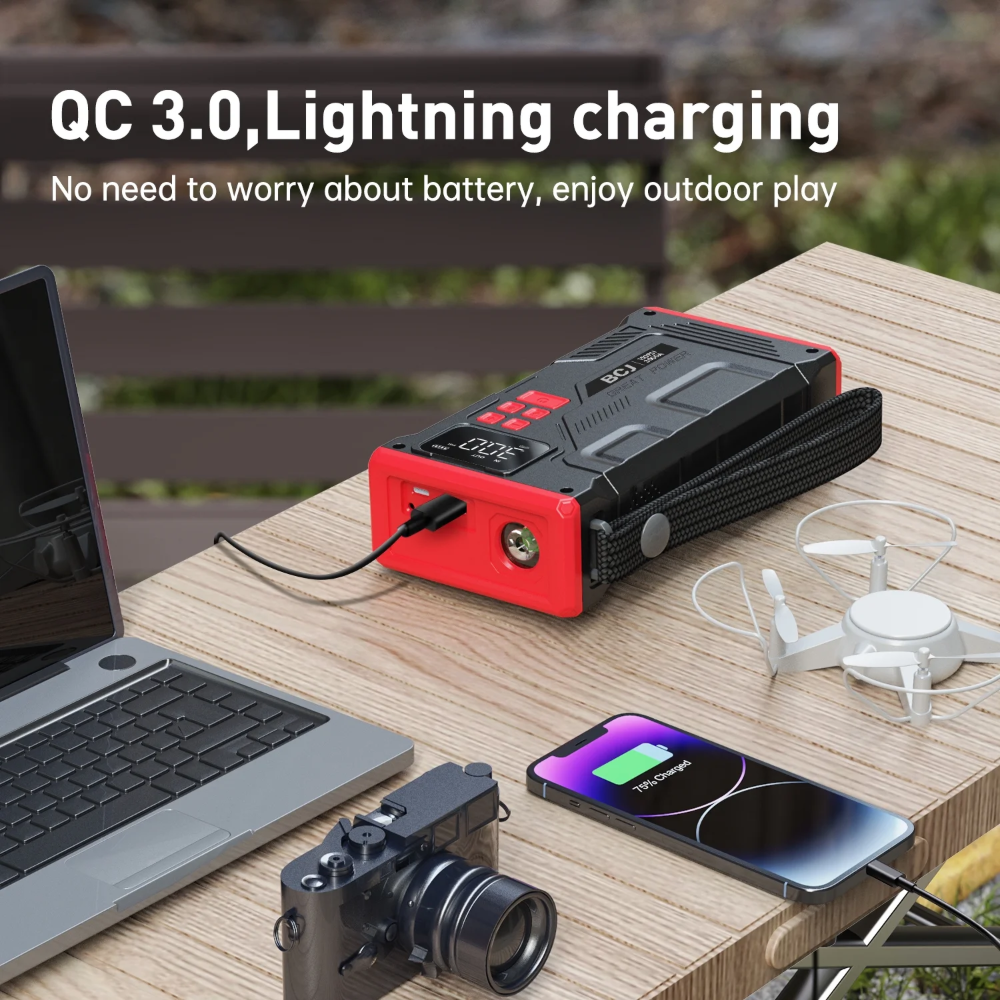 Portable 6000A Car Battery Jumper Starter