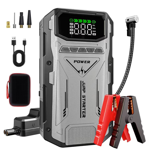 LAFISOON 6000A Jump Box Car Battery Charger, Portable Jumper Starter Power Pack（fuben） geeneu