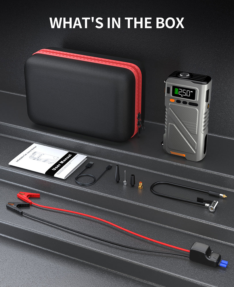 W150 5-in-1 Car Jump Starter with Air Compressor