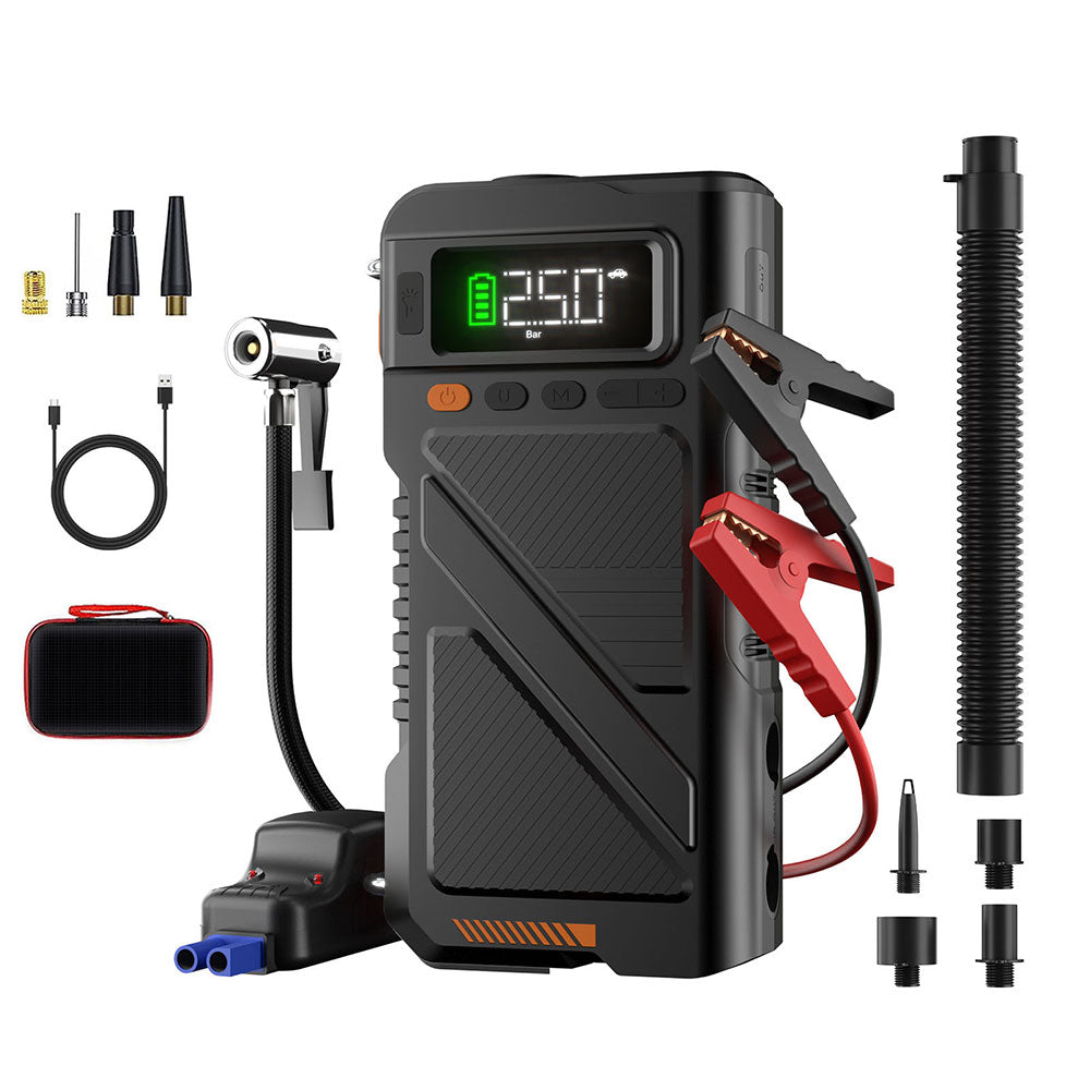 W150 7-in-1 Jump Starter with Air Inflator & Deflator Compressor