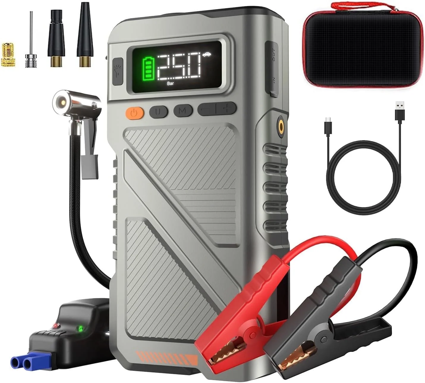 9000A Jump Starter with Air Compressor